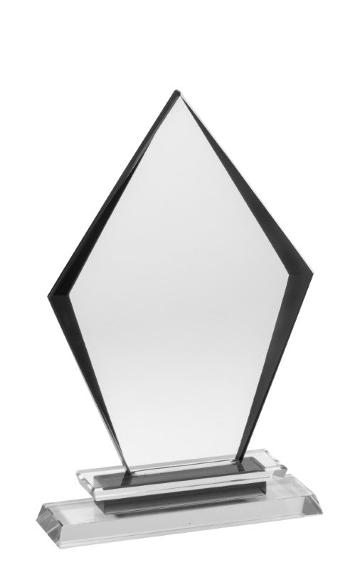Black Arrow Crystal on clear base - Available in 2 sizes