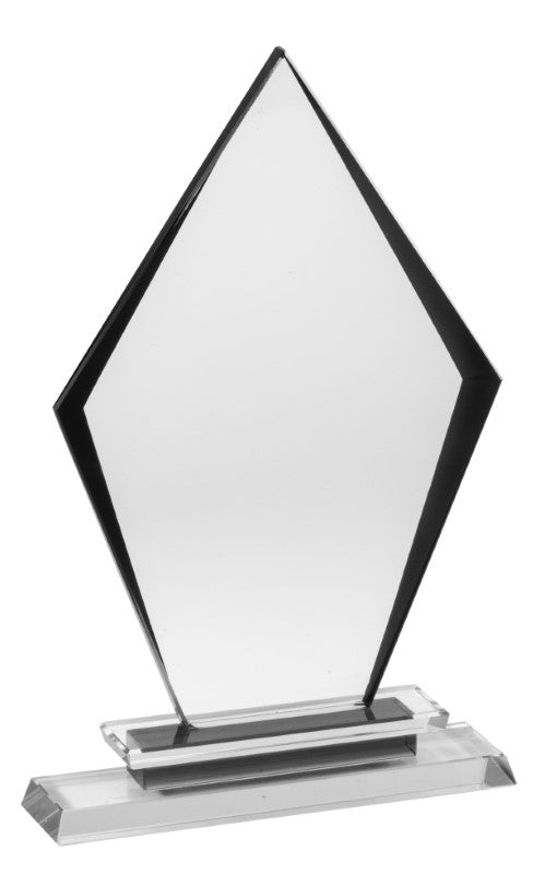 Black Arrow Crystal on clear base - Available in 2 sizes