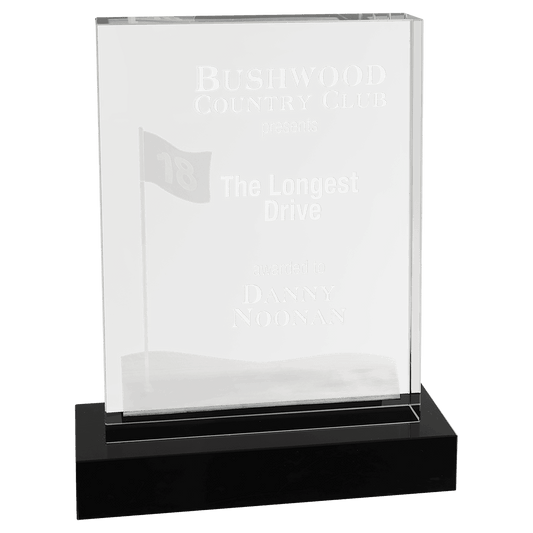 6.25" x 8" Crystal 3D Golf Flag Golf Green