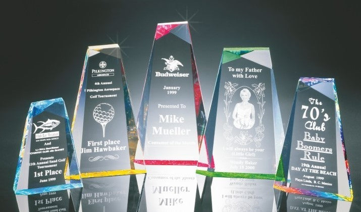 Faceted Wedge Acrylic