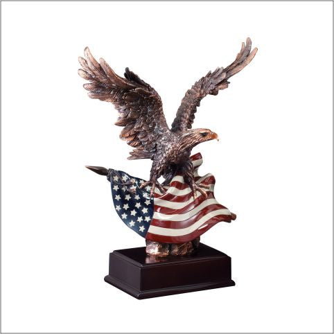 American Eagle Series Bronze Eletroplated Scuplture Available is 3 sizes