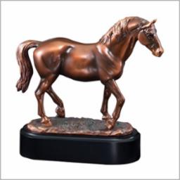 Equestrian - Horse Bronze Eletroplated Scuplture