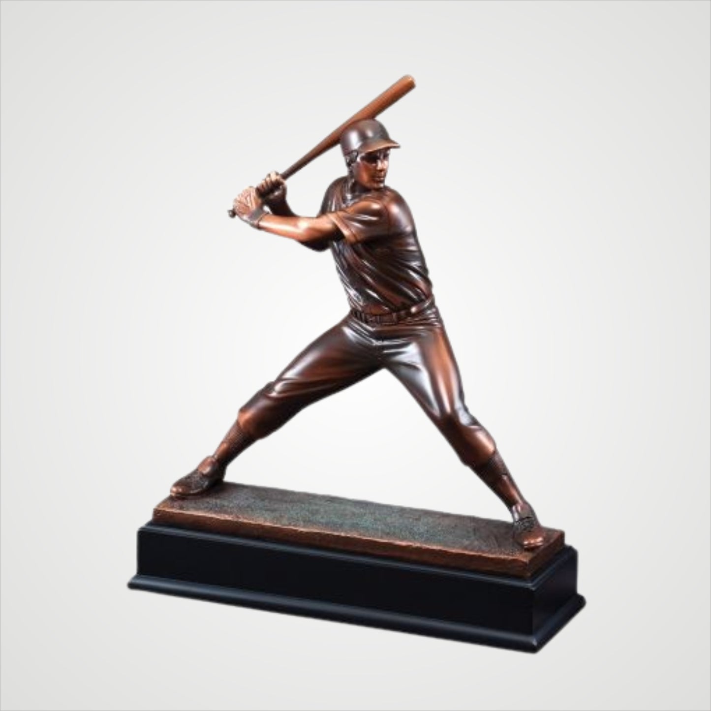 Baseball Batter Gallery Series Bronze Eletroplated Scuplture