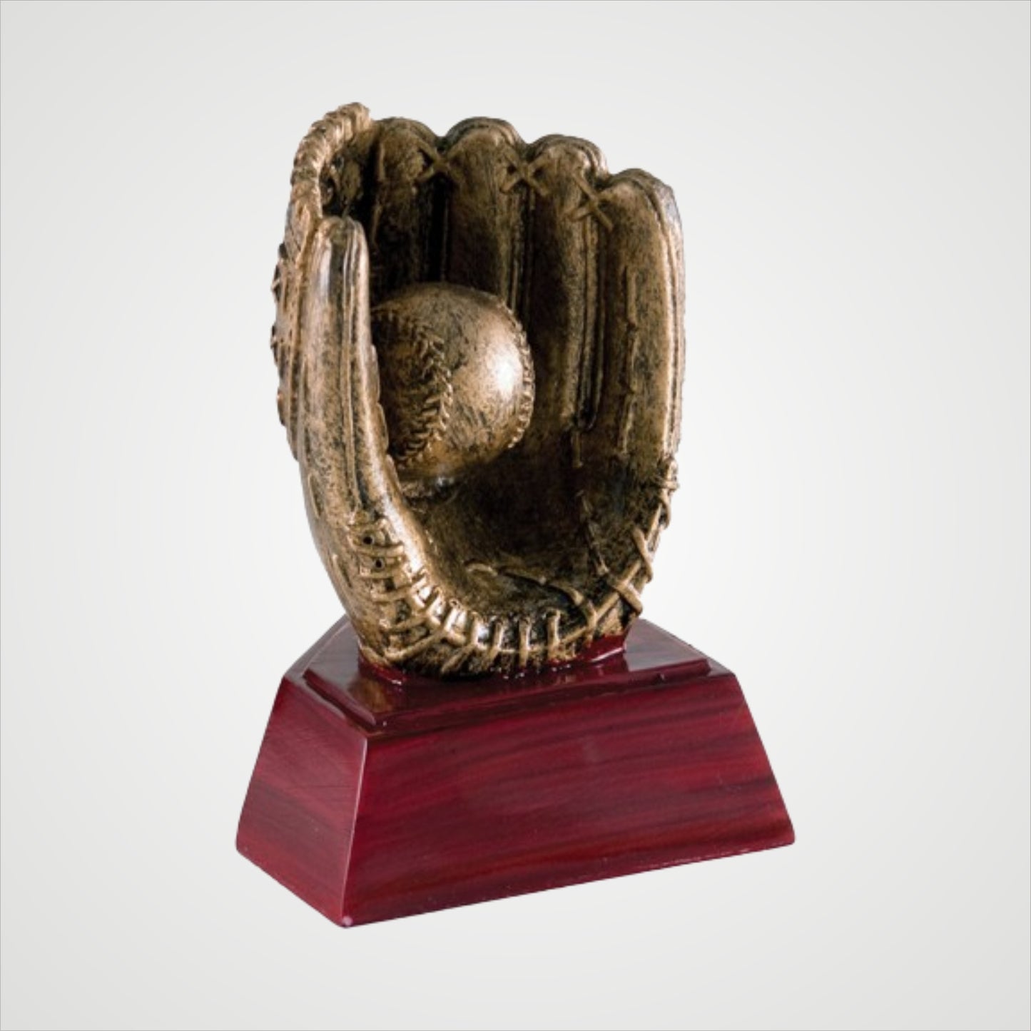 Gold Glove on Rosewood Base