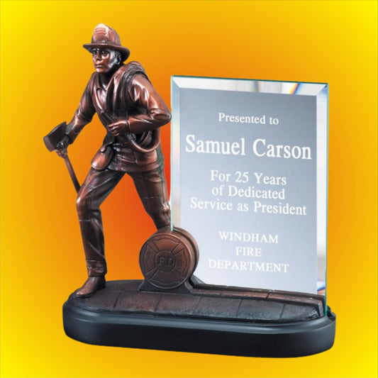 American Hero Bronze Eletroplated Scuplture