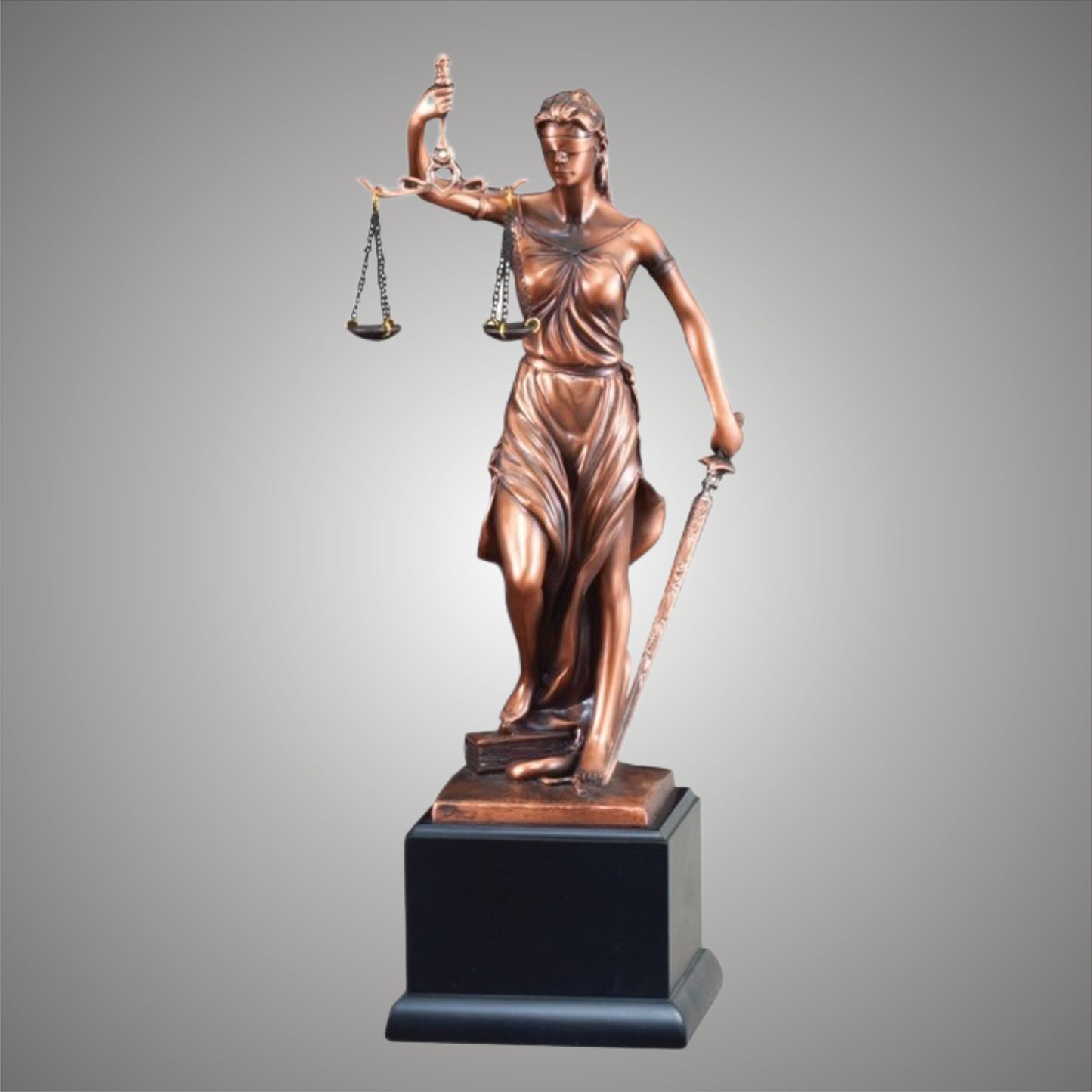 Lady Justice American Hero Bronze Eletroplated Scuplture