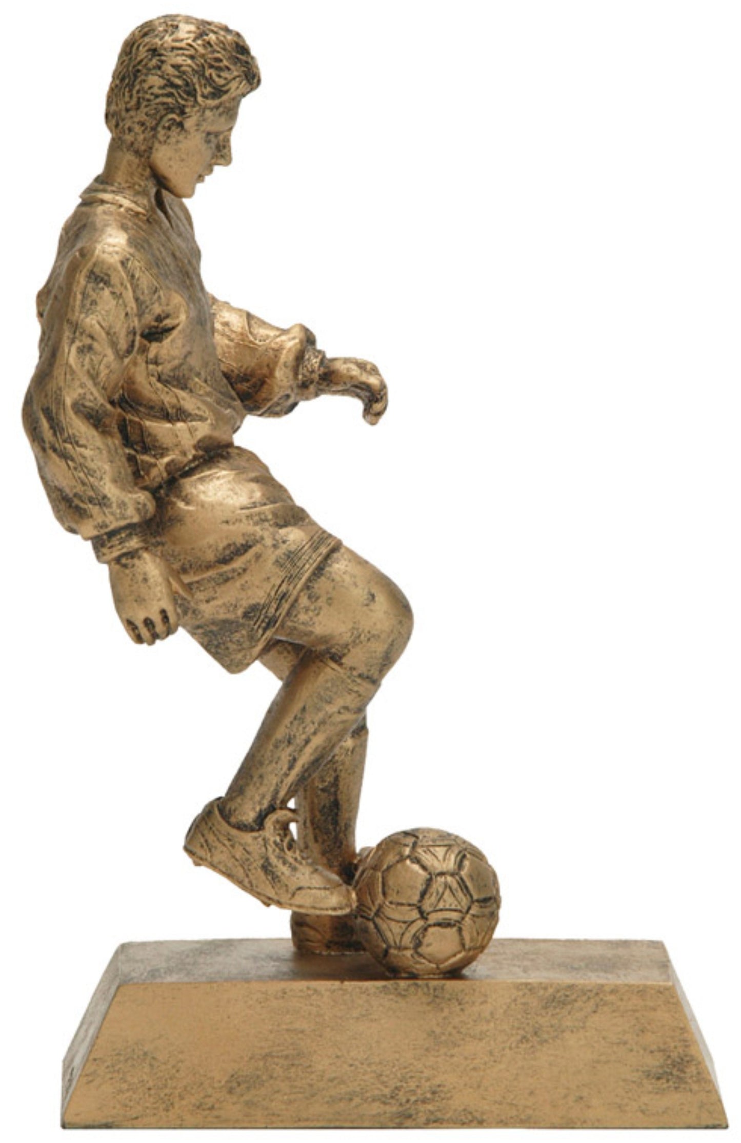 8" Gold Soccer Resin