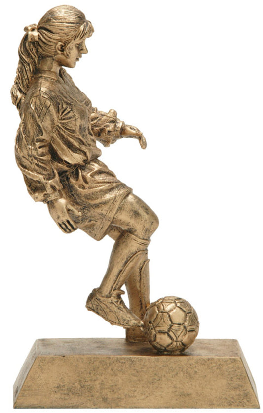 8" Gold Soccer Resin