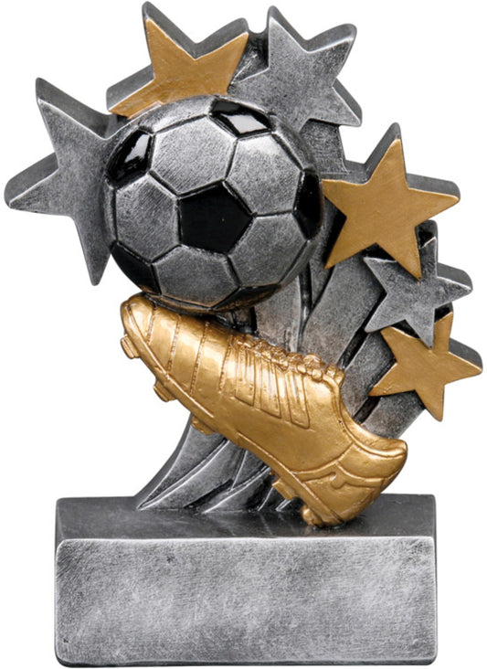 Star Black Soccer Resin