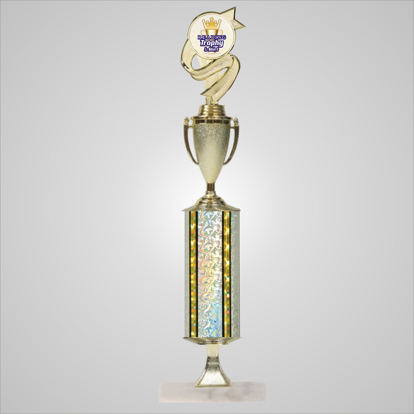18.5" Trophy wide column with Riser and Cup