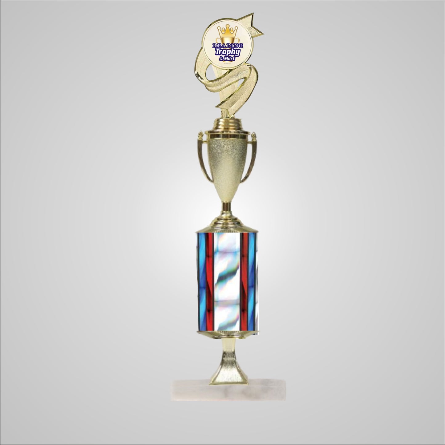 16.5" Trophy wide column with Riser and Cup