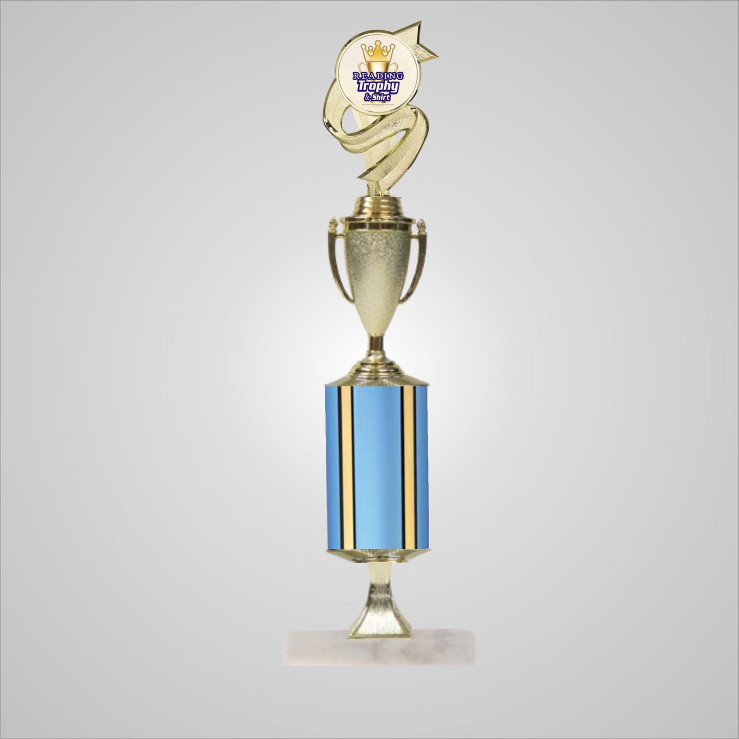16.5" Trophy wide column with Riser and Cup