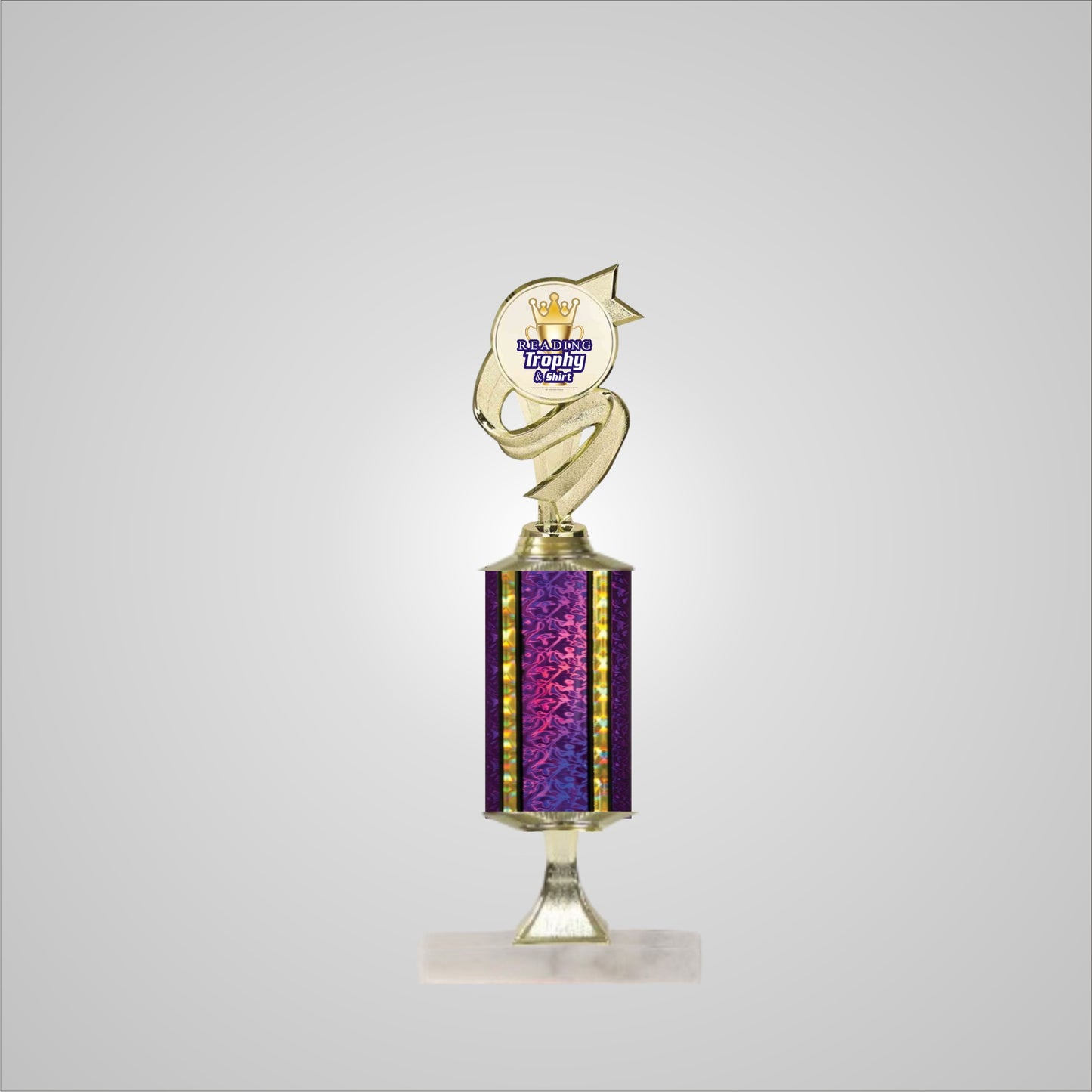 12" Trophy wide column with Riser