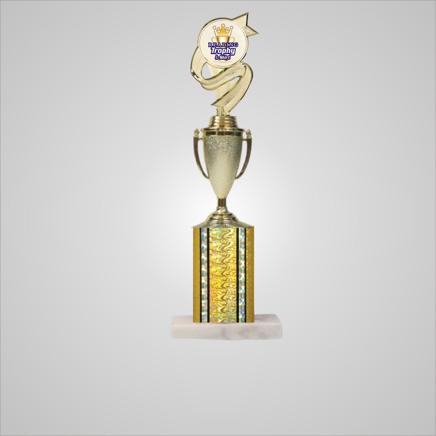 14.5" Trophy wide column with Cup
