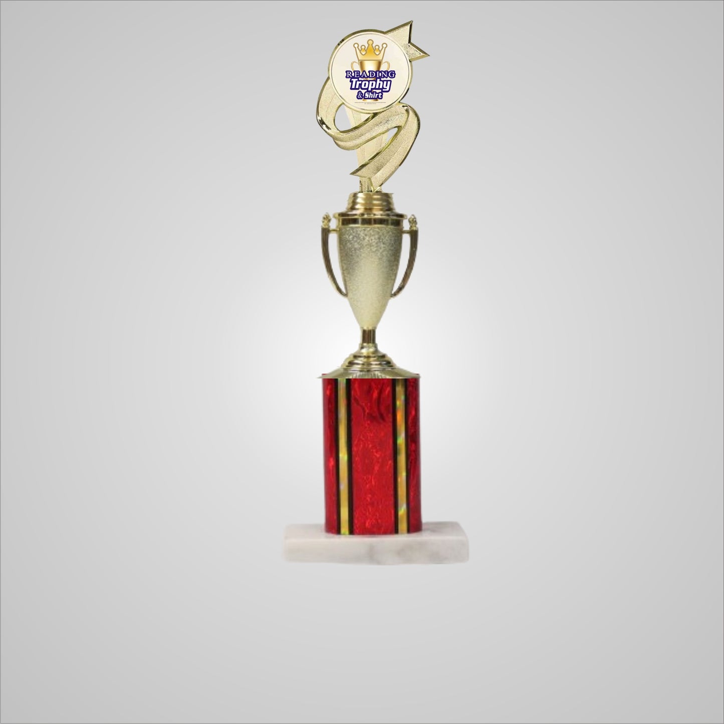 14.5" Trophy wide column with Cup