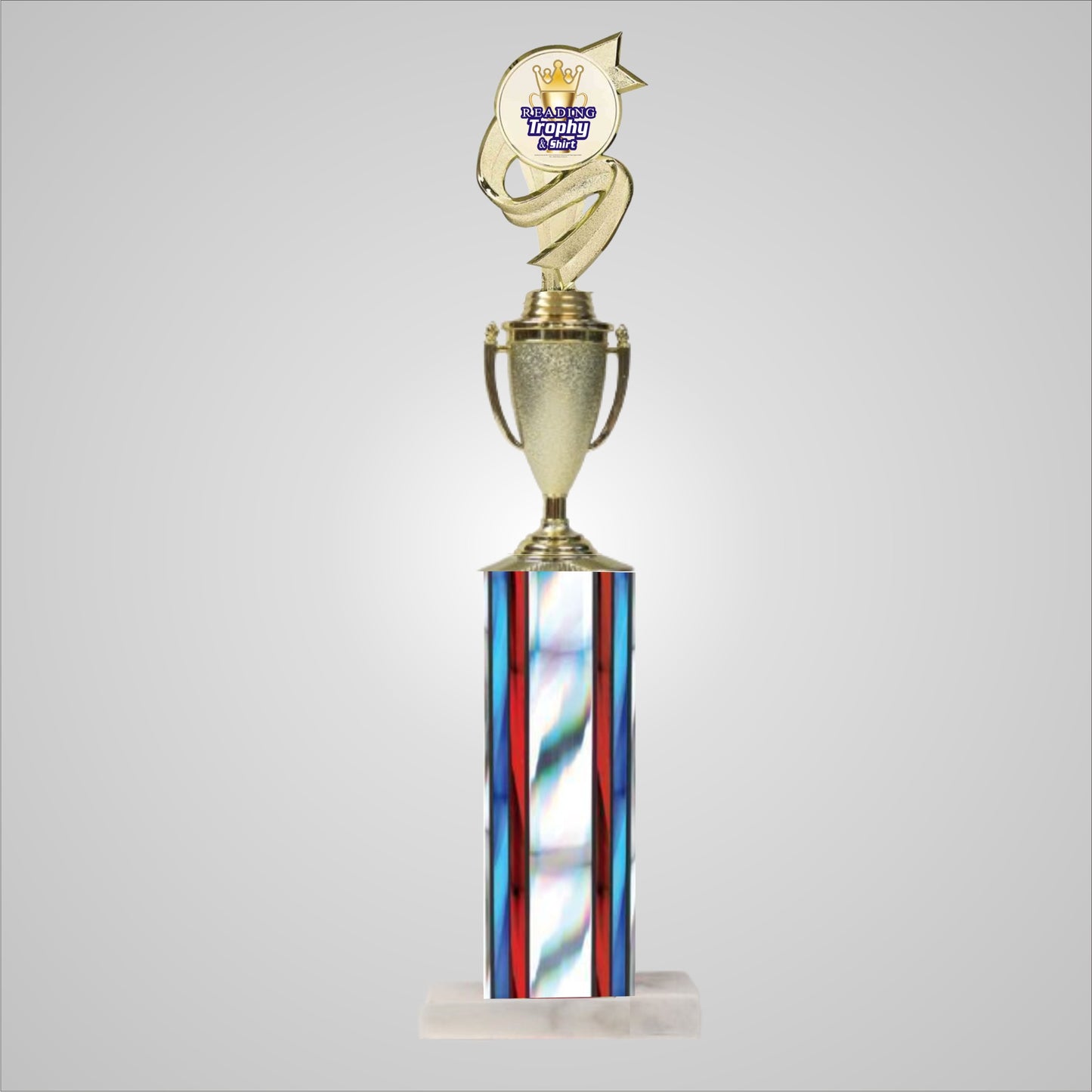 18.5" Trophy wide column with Cup