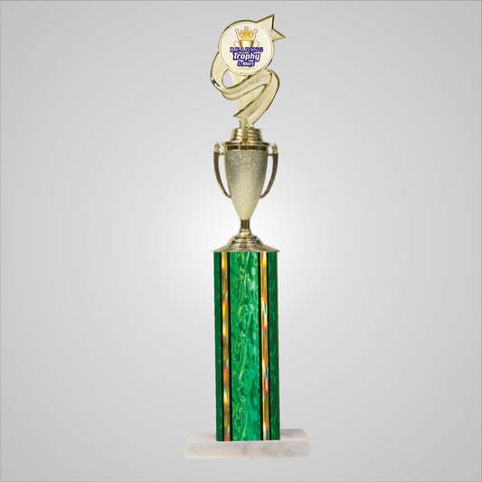 18.5" Trophy wide column with Cup