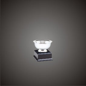 Silver Reveve Bowls on Wood Bases