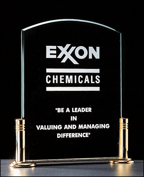 Acrylic with gold base