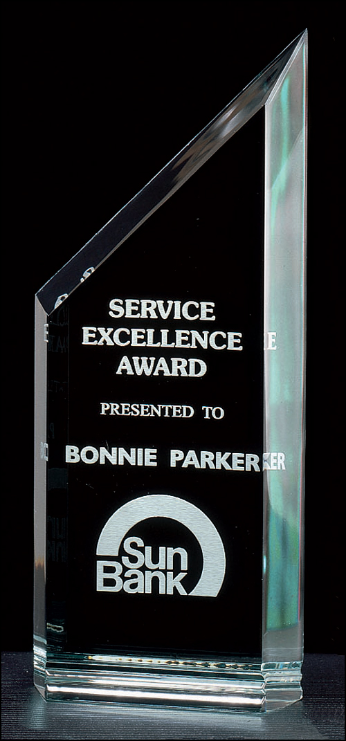 Slant top 1" thick  Acrylic