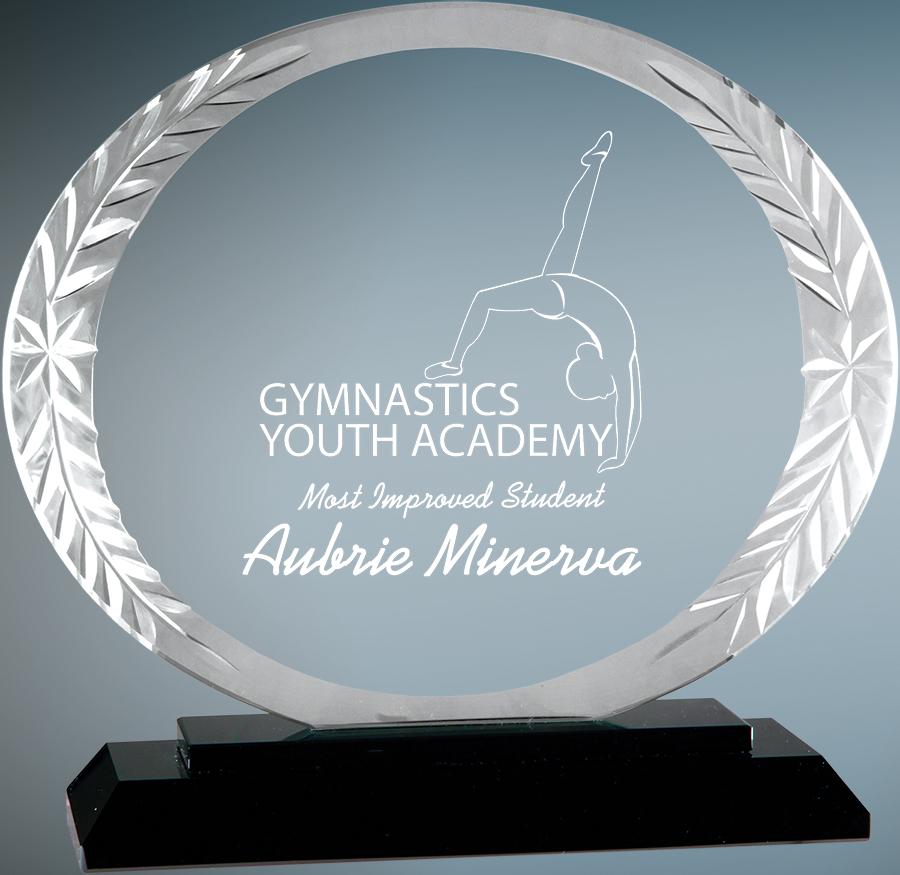 Oval Accent Glass on Black Base. Available in 2 Sizes