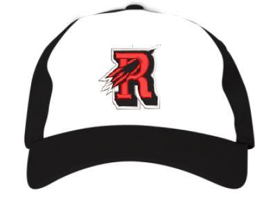 Black & White Reading Rocket buckle strap hat with adjustable back. This hat has a curved visor and an Unstructured Low-Profile crown and with soft cotton blend.