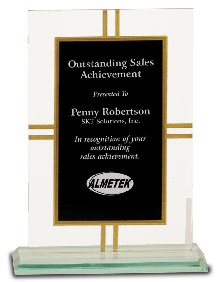 Contemporary Glass 4-Point Award. Available in 2 Sizes
