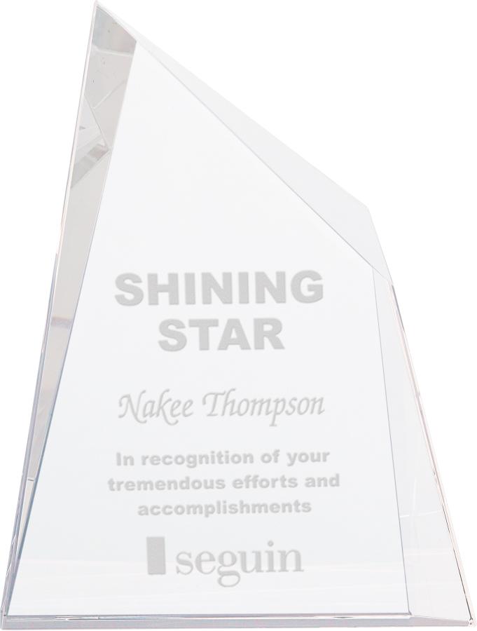 Crystal Facet Wedge. Available in 3 Sizes