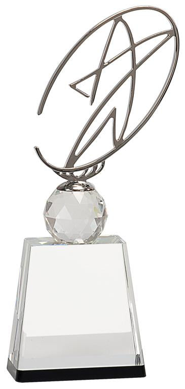 Award with Silver Metal Oval Star. Available in 3 Sizes