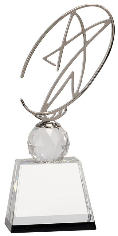 Award with Silver Metal Oval Star. Available in 3 Sizes