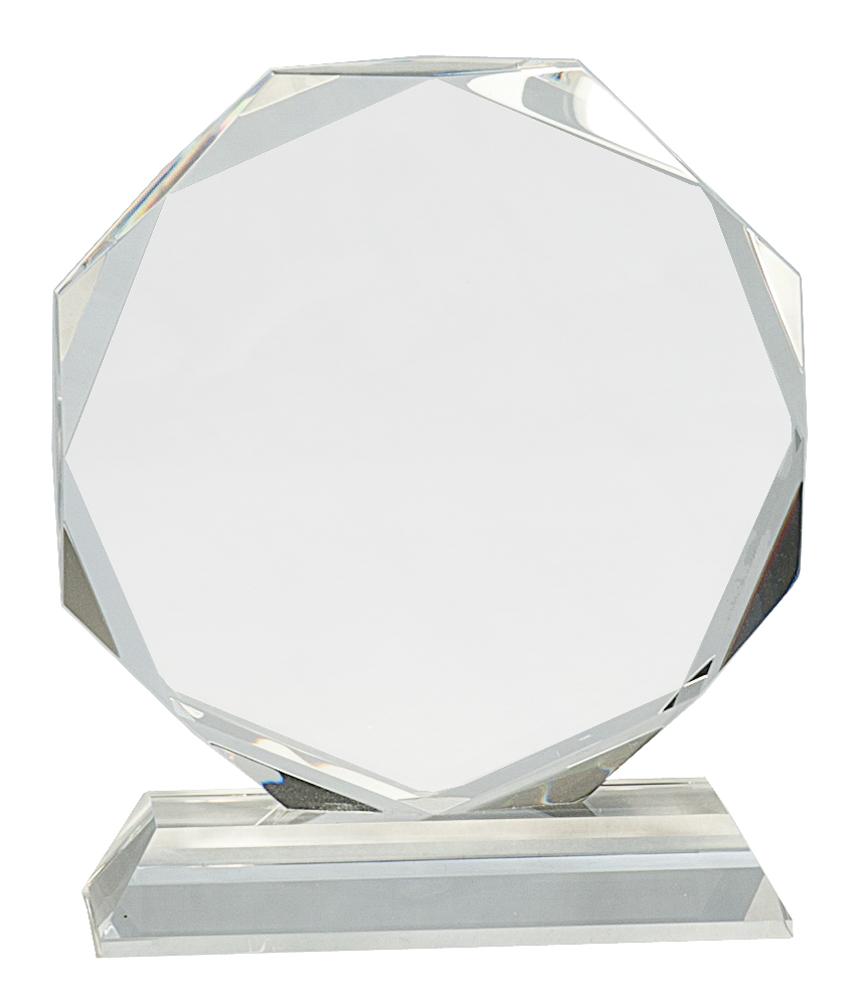 Octagon on Clear Pedestal Base