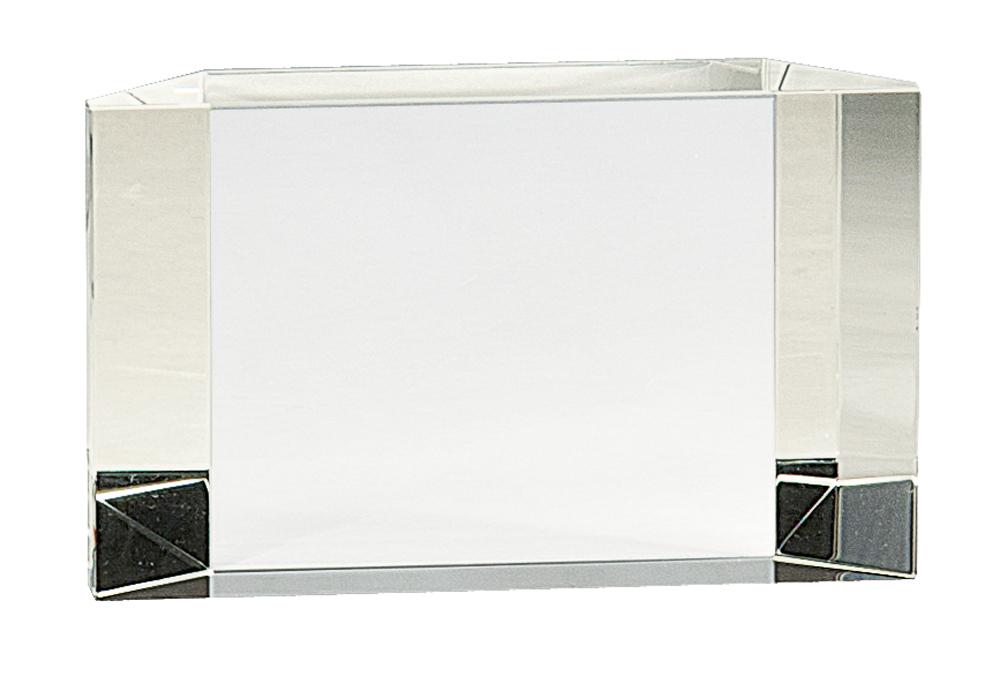 Crystal Clear Facet Block. Available in 3 Sizes