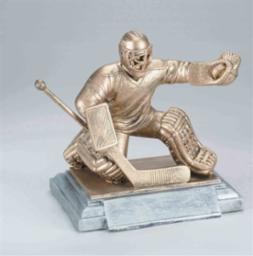 Hockey Goalie Action Resin