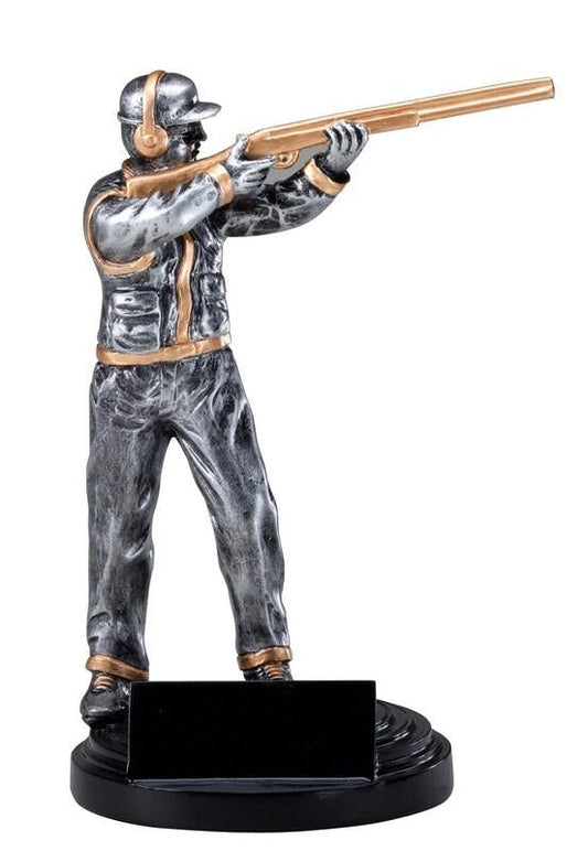 Trap Shooting Resin on black base