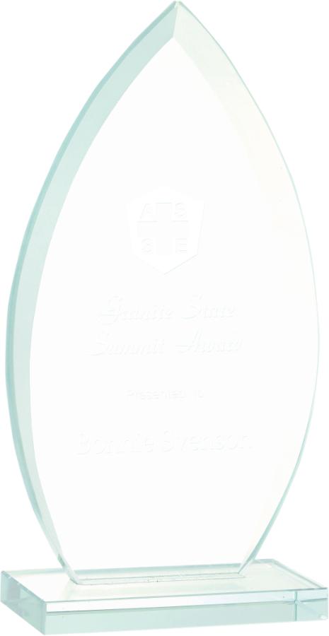 Oval Jade Glass Award. Available in 3 Sizes