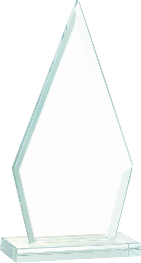 Triangle Jade Glass Award. Available in 3 Sizes