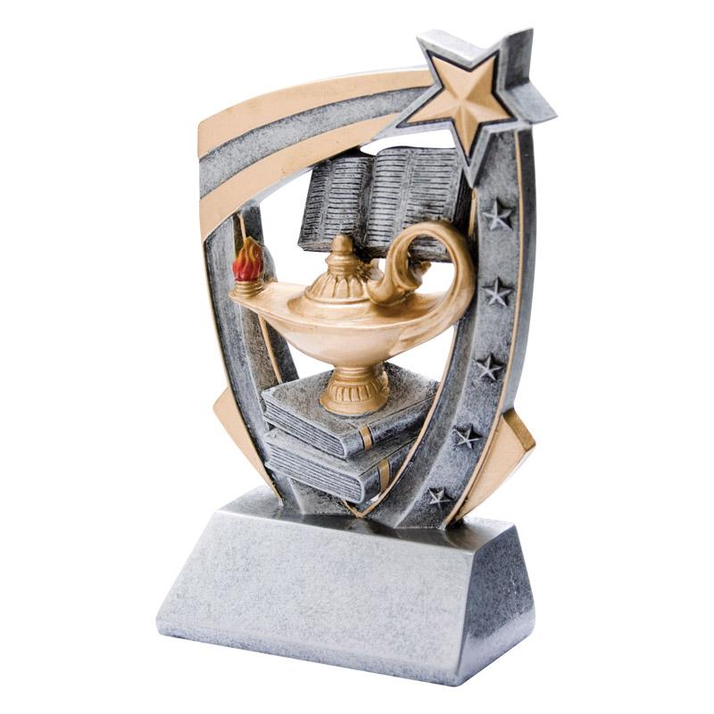 3-D Academic Lamp of Knowledge Resin