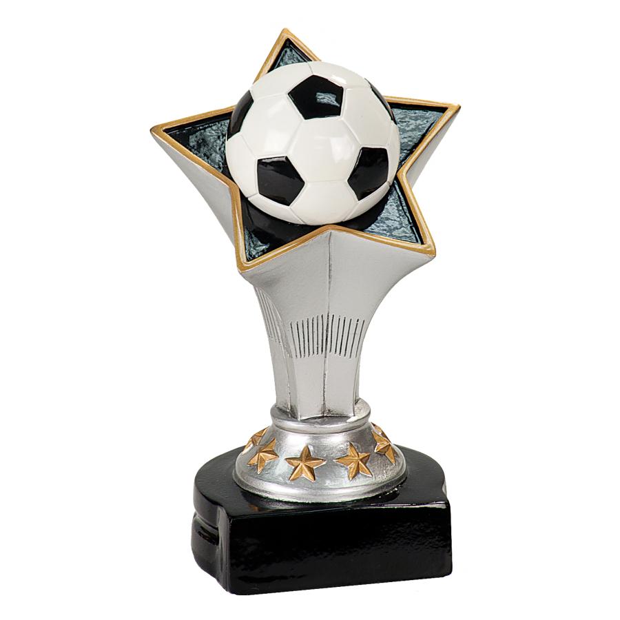 Soccer Rising Star Resin. Available in 3 Sizes.