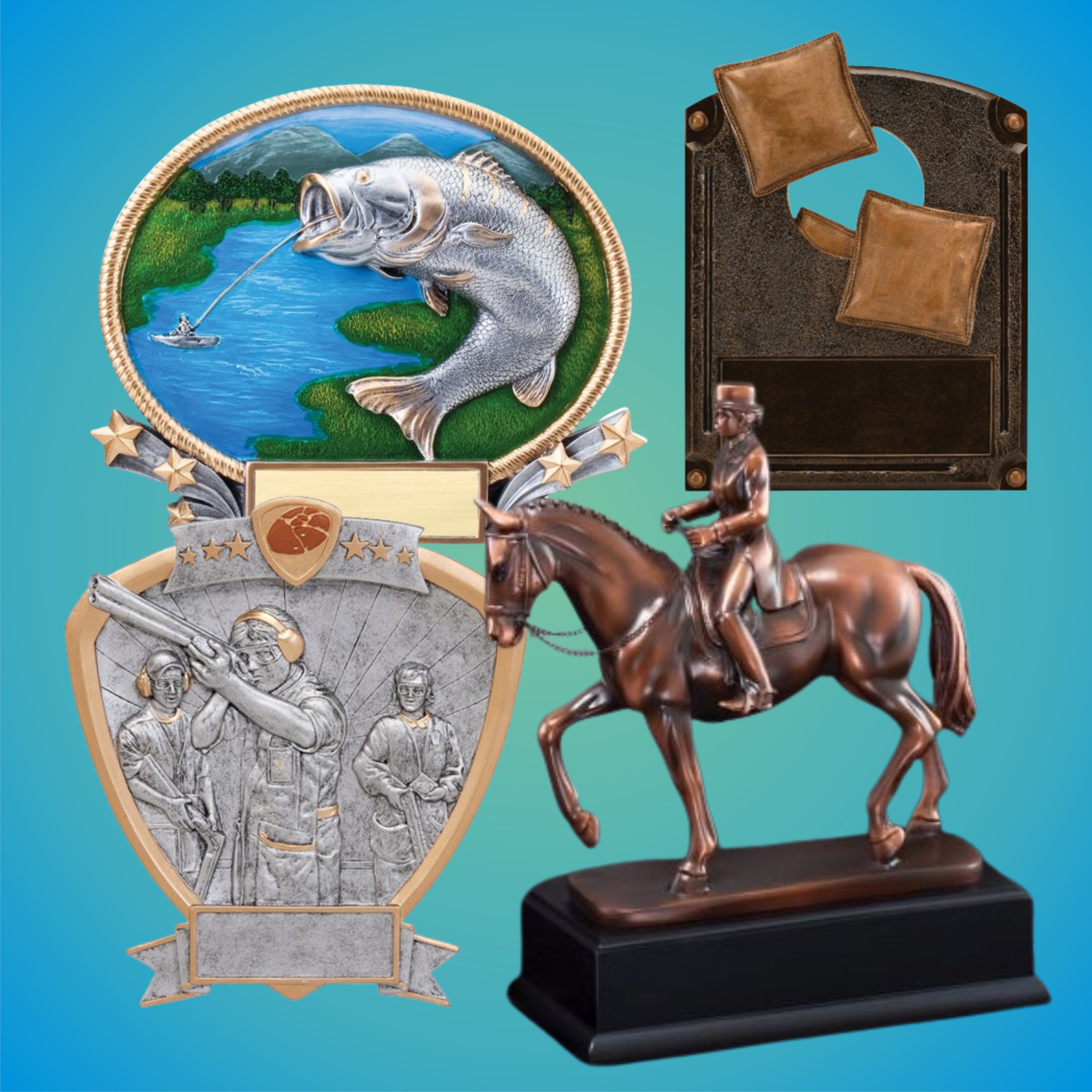 Games, Fishing, Equestrain, Trap Shooting and More resins – Reading ...