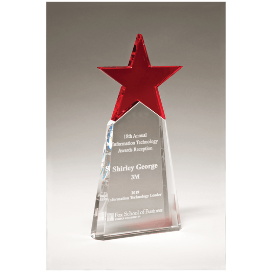 Crystal Star on Clear Crystal Base