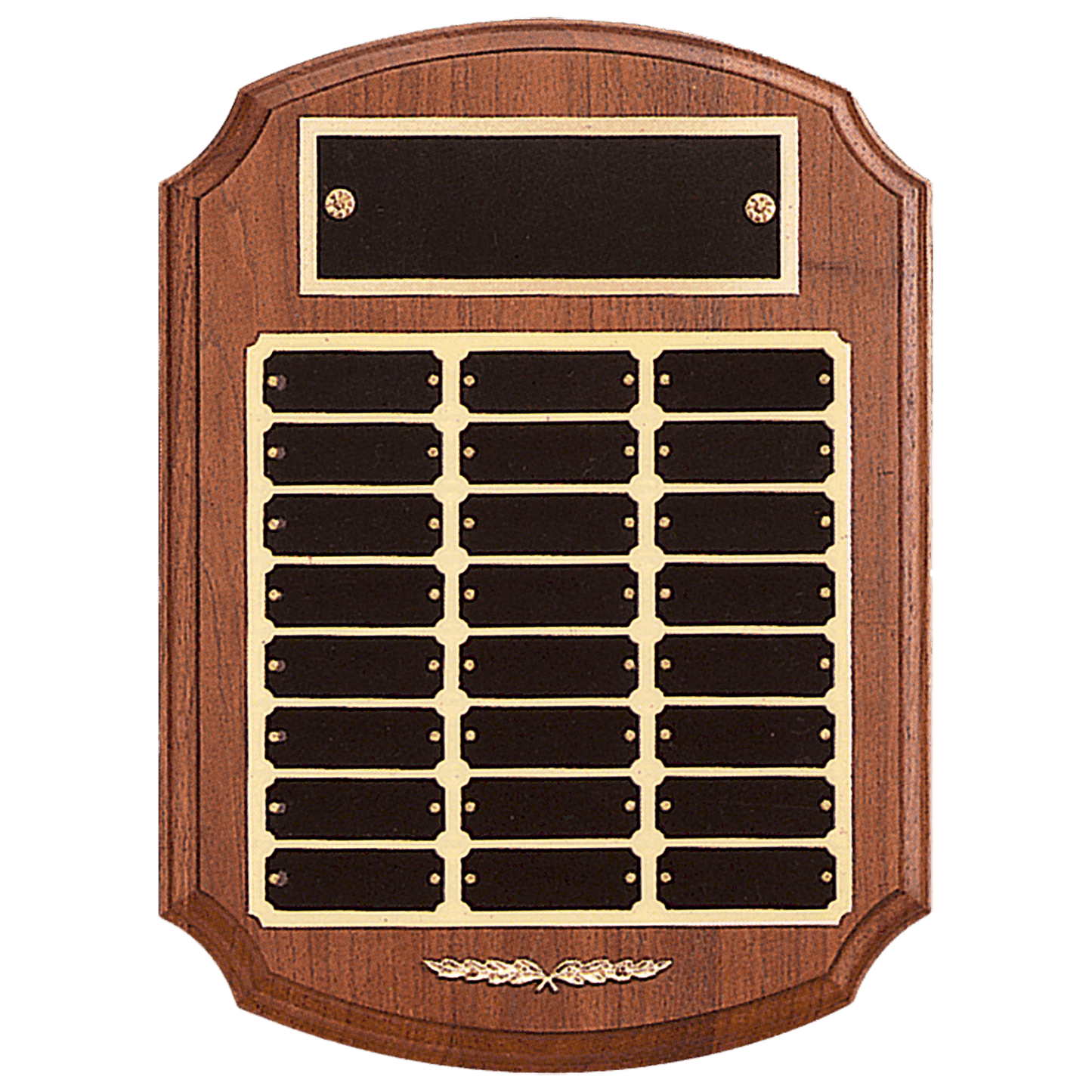 Walnut Perpetual plaque with 2 plate combinations