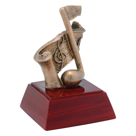 Music Note on Rosewood Base