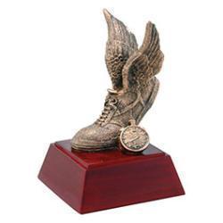 Gold Winged foot  on Rosewood Base