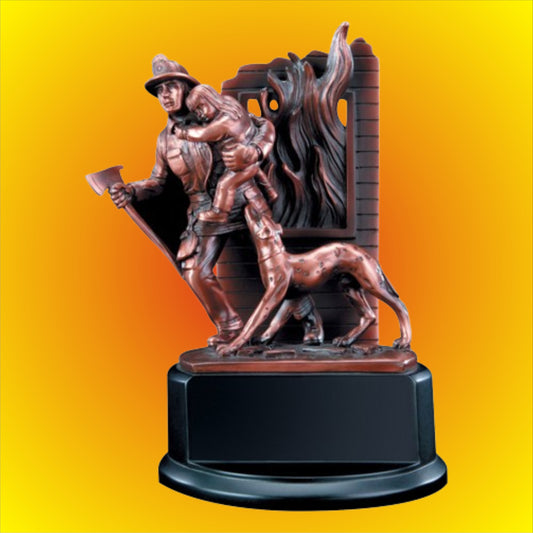Bronze Firefighter Resin