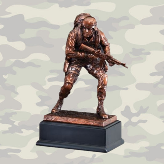 Marine American Hero Bronze Eletroplated Scuplture