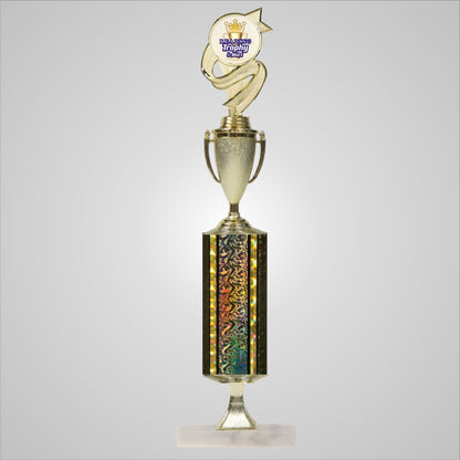 18.5" Trophy wide column with Riser and Cup