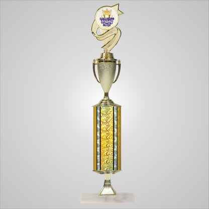 18.5" Trophy wide column with Riser and Cup
