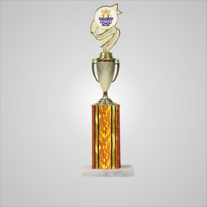 16.5" Trophy wide column with Cup