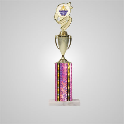 16.5" Trophy wide column with Cup