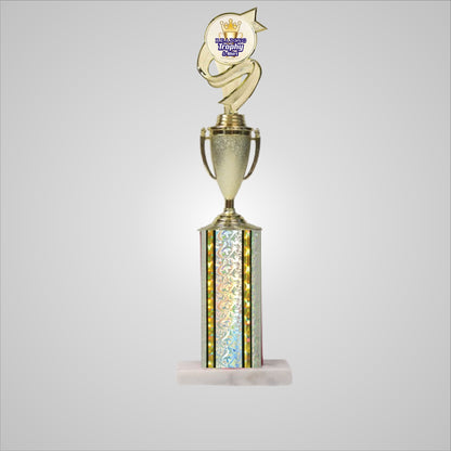 16.5" Trophy wide column with Cup